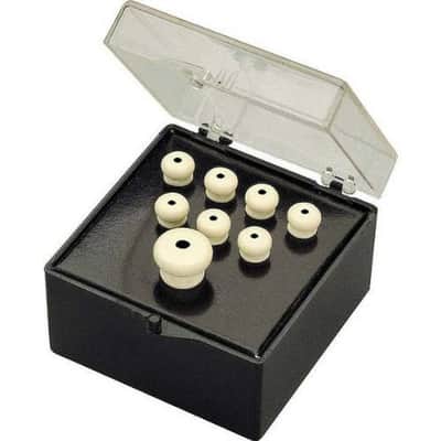 Genuine Fender Acoustic Guitar Bridge Pins Set with End Pin - Ivory w/ Black Dot image 3