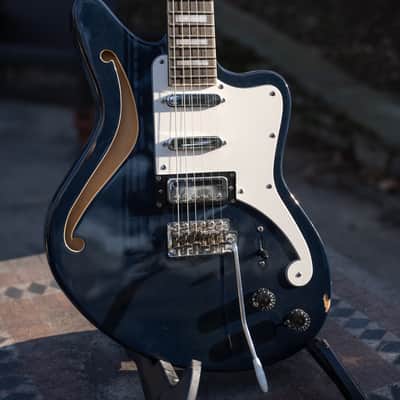 D'Angelico Premier Bedford SH (Modded) - Navy Blue image 14