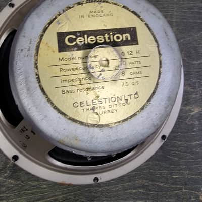 Celestion G12H 30 watts 75 hz 1971 - Bronze image 3