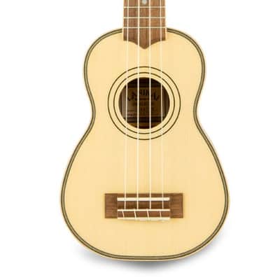 Lanikai SPST-S Solid Spruce Top, Morado Soprano Acoustic Ukulele w/Padded Bag image 3