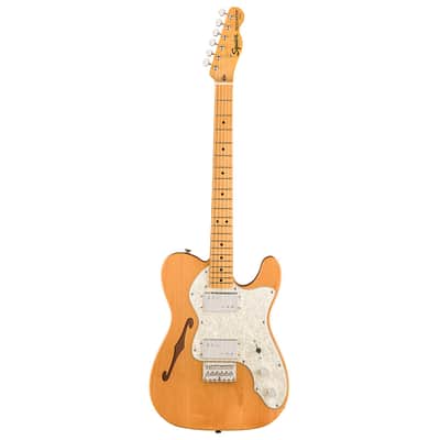 Used Squier Classic Vibe '70s Telecaster Thinline - Natural w/ Maple FB image 2
