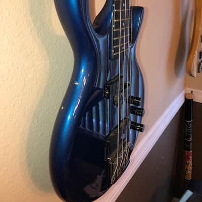 Pedulla MVP 4 Bass 1988 Peacock Blue image 3