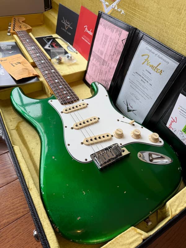 2026 Fender Custom Shop Stratocaster Pro W25 Relic - Candy Apple Green image 1