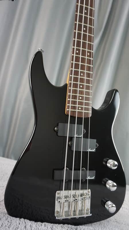 Samick Short Scale PJ Bass MJX. PJ.B - Black | Reverb