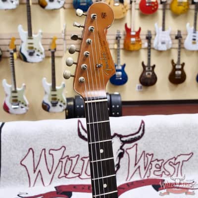 Fender Custom Shop Andy Hicks Masterbuilt 1963 Stratocaster Relic Aged Olympic White 7.30 lbs image 7