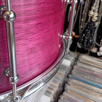 14x6.5 Purpleheart Exotic steam bent semi-solid snare drum by Erie drums and shells image 3