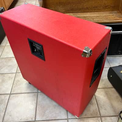 Carvin 4x12 Speaker Cabinet Red Tolex Celestion Vintage 30 image 4