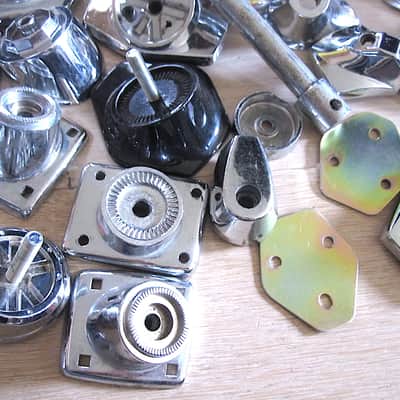 Bass Drum Leg Spur Mount Brackets Parts Lot 27 pcs. image 3