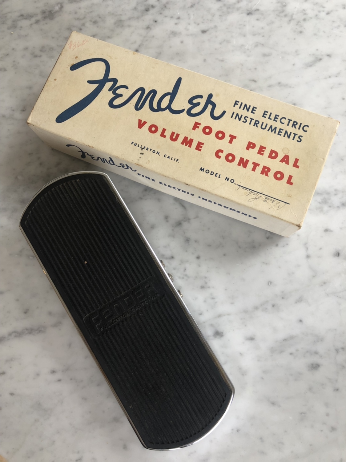 1950's 1960's Fender Volume Pedal w/ Original Box rare vintage case candy effect collector pre cbs