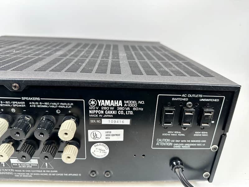 Yamaha DSP-A1000 Natural Sound Field processing Amplifier | Reverb
