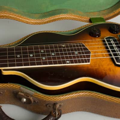 Gibson EH-150 Lap Steel Electric Guitar (1938), ser. #DGE-4435, original tweed hard shell case. image 13