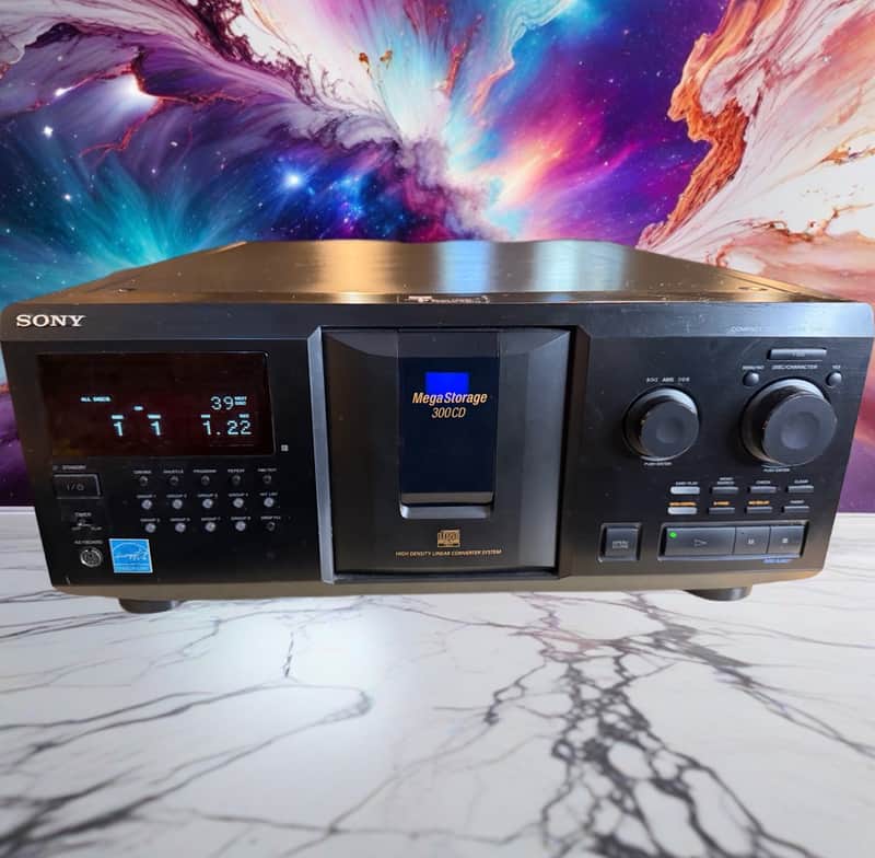 Sony Mega Storage 300 Disc CD Changer/Player CDP-CX355 + Remote - New Belts! image 1