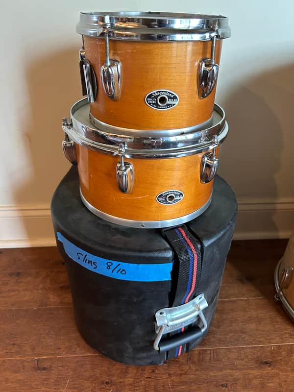 Slingerland Concert toms 8” & 10” Natural Finish image 1