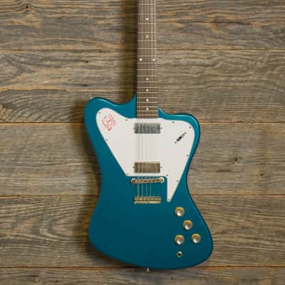 Used Gibson Custom Shop 1965 Non-Reverse Firebird XII - Biscay Aqua w/OHSC image 2