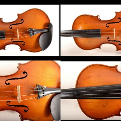 Old Vintage German Made 4/4 Master Violin Jacobus STAINER+Leather&Wooden Case~Video~ image 7
