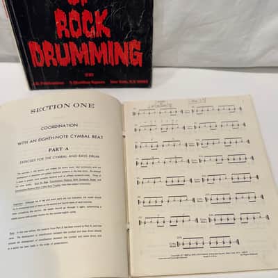 Monster Book of Rock Drumming & Rock And Roll Bible Of Coordination - Vintage Joel Rothman - Music Books image 7