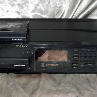 Pioneer PD-M500 CD player with single and 6 disc cartridges image 1