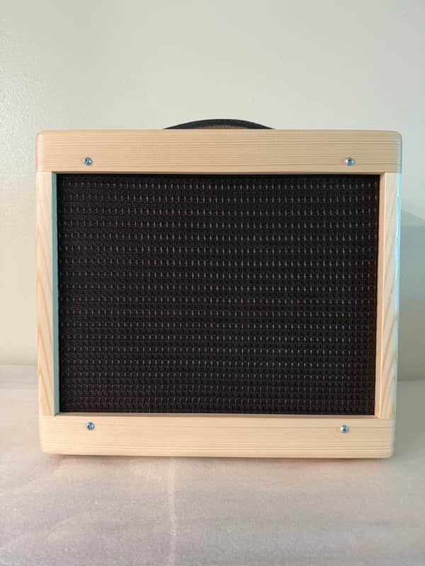 Custom Build w/ Solid Pine Cabinet 5F1 Champ Combo Amp 2024 - Natural pine image 1