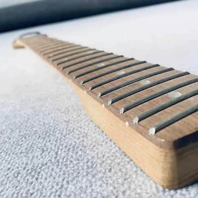 Jaguar Style Black Guitar Maple Neck, Rosewood 22 Frets Fingerboard Fretboard image 2