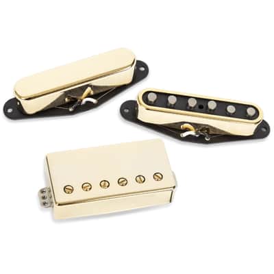 Seymour Duncan 11208-43-TB-GC Lari Basilio 3-piece Pickup Set with Trembucker Bridge, Gold image 1
