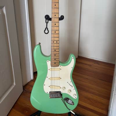 Fender Stratocaster Plus Maple Fretboard 1988 Surf Green E4 Serial Number image 1