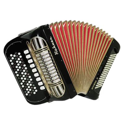 Hohner Riviera III Lightweight 5 Rows Button Accordion C Griff made in Germany Fisarmonica Akkordeon Musical Instrument, New Straps, 2497 image 2
