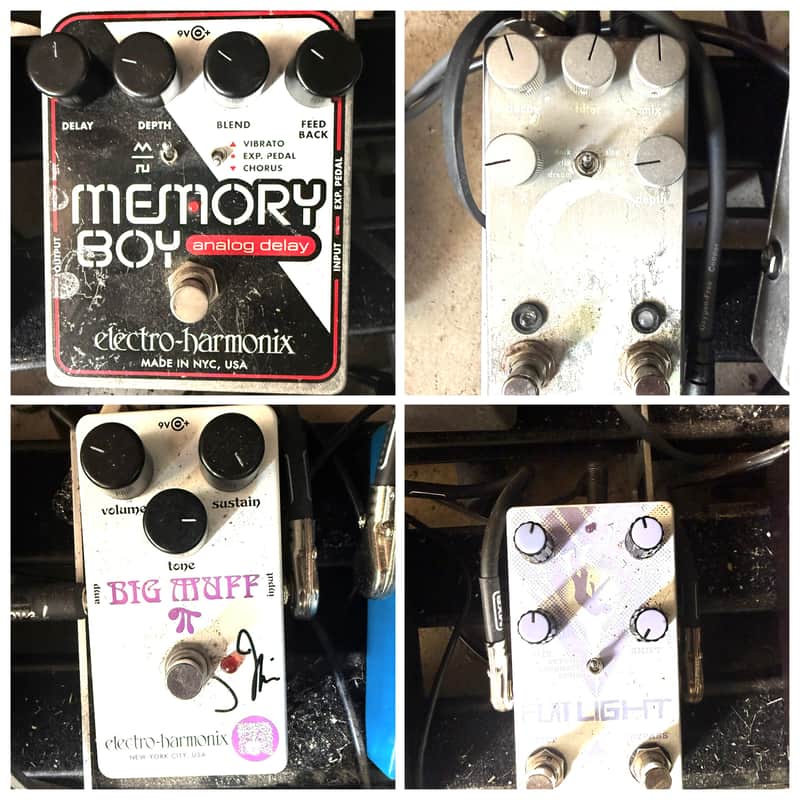 OBNE Flat Light + Walrus Slö + J Mascis Big Muff + EHX Memory Boy Pedal Lot image 1