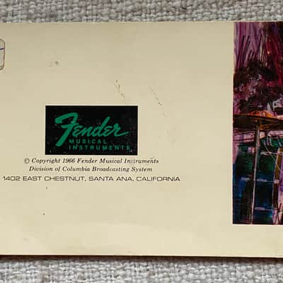 Fender Telecaster Esquire Manual 1965-1970 image 6