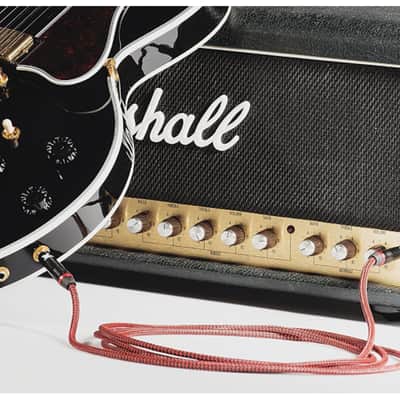 AMBOZ CABLES  Red Dragon Guitar Cable Sturdy Instrument Cable For Electric and Bass Guitar, 10 Feet Straight-Stra image 5