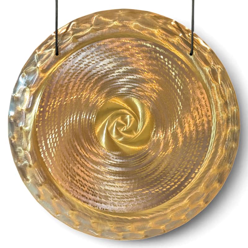 C3+30 Grotta Sonora 15" Nickel Silver Handheld Gong image 1