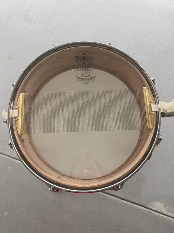 Dunnett/Stanton Moore Spirit of New Orleans snare drum Acacia 14 X 4.5 Unique hardware/adjustable Air vent and Throw-Off image 1