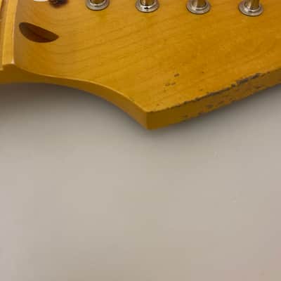 MJT Allparts Fender Stratocaster Neck Vintage Aged Relic w/ Tuners image 5