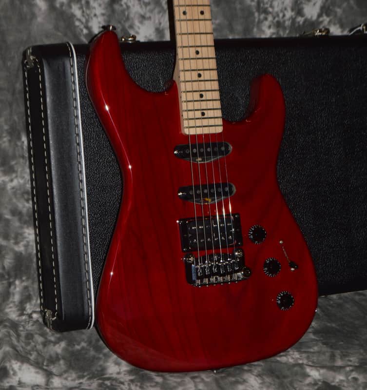 2022 G&L - USA Legacy HSS Rear Mounted Controls - Clear Red image 1