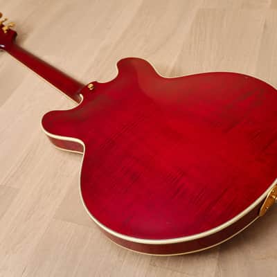 1993 Epiphone Sheraton Vintage Guitar Cherry, 100% Original w/ Case, Japan Terada image 16