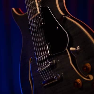 Washburn SH35TB Wing Series Semi Hollow Electric Guitar w/Gigbag, Trans Black image 6