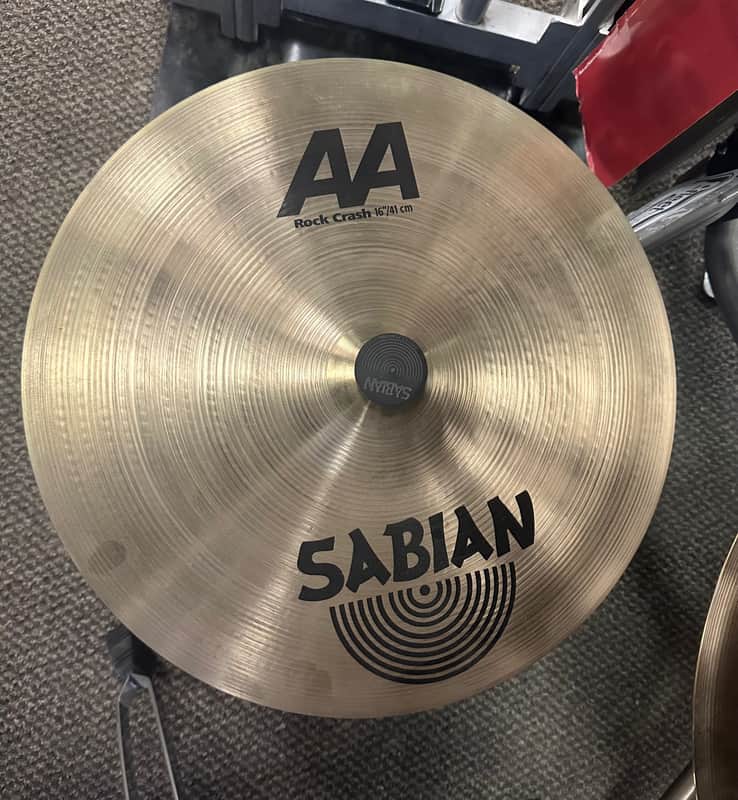 Sabian 16" AA Rock Crash Cymbal - Natural image 1