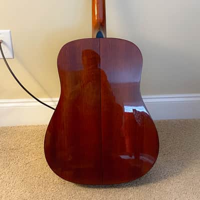 Zager ZAD20 - Natural-EZ Play acoustic guitar with premium hard case image 2