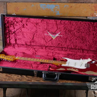 2018 Fender Custom Shop Limited Edition '68 Reissue Stratocaster Relic - Heavy Aged Red Sparkle image 12