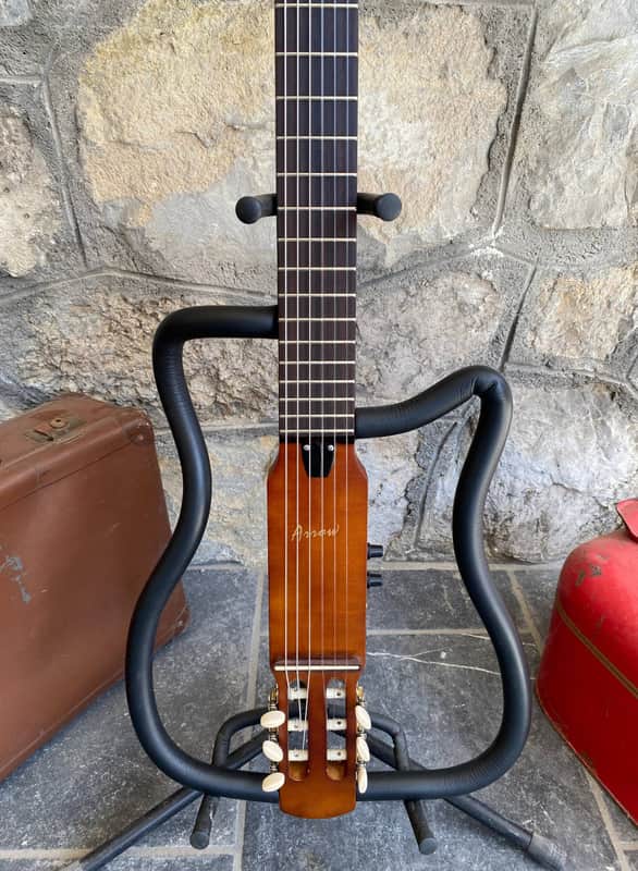 Silent Classical Guitar - Folding Travel Nylon String with Original Gig Bag image 1