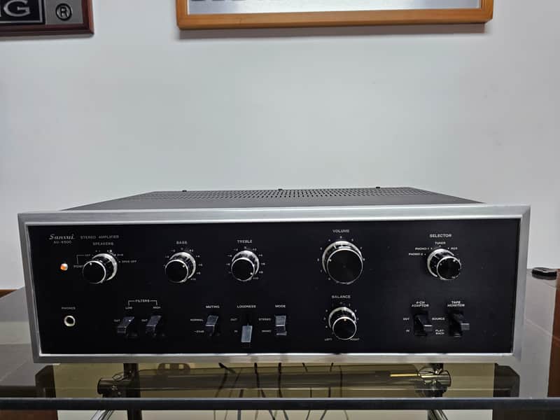 Sansui AU-6500 Stereo Vintage Amplifier Operational.