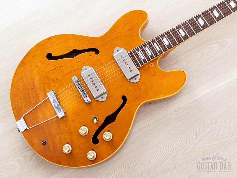 1981 Epiphone Casino Vintage Guitar Natural, Near-Mint w/ Case