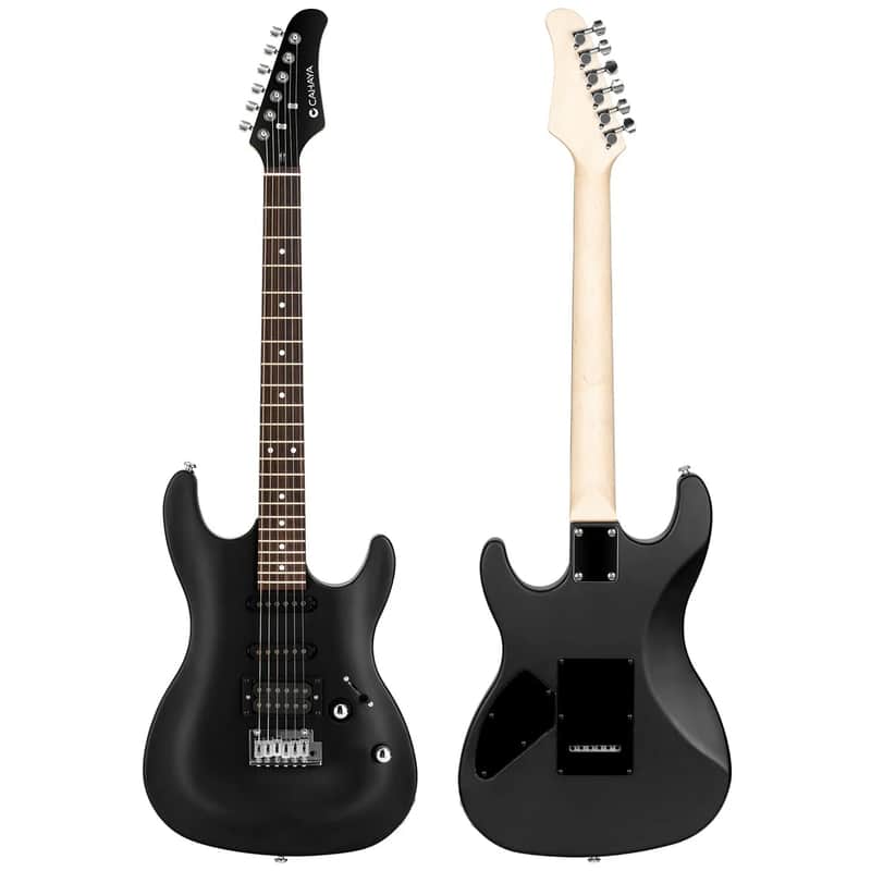Cahaya Electric Guitar ST Series CJS200B/BL 4 Color Optional - Black image 1