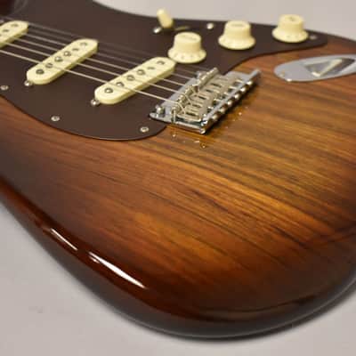Fender Limited Edition Exotic Collection Shedua Top Stratocaster 2017 Shaded Edge Burst image 11