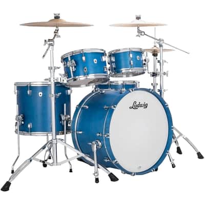 Ludwig Neusonic Rapid MOD2 22" 4 Piece Shell Pack, Satin Royal Blue (LN34204FTXPB) image 1