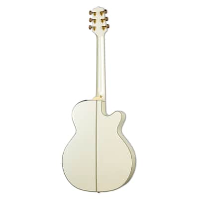 Takamine GN37CE Left-Handed A/E Guitar - Pearl White w/Gig Bag - B-Stock image 8
