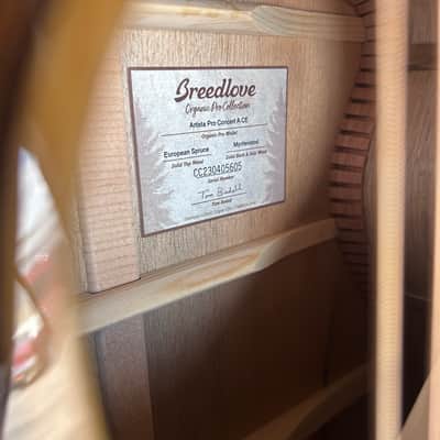 Breedlove Artista Pro Concert A CE Spruce-Myrtlewood w/OHSC image 7