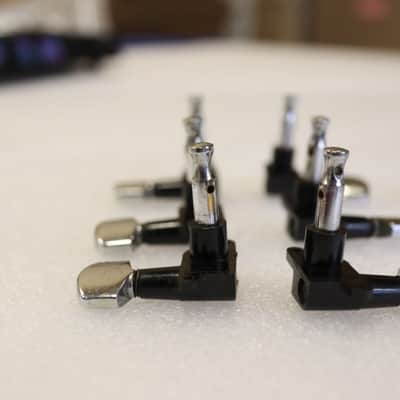 Rare Schaller Offset 3x3 Tuners Chrome Plastic Vintage 70's guitar W. Germany image 10