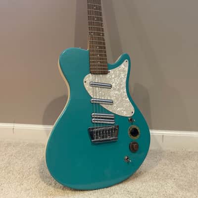 Danelectro Mod 7 (7-String) Early 2000s - Aqua Pearl image 5