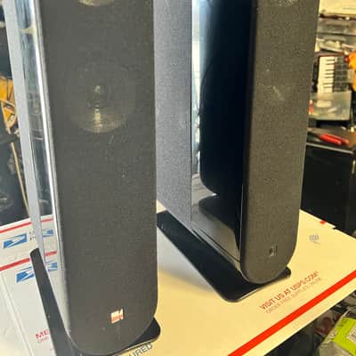 Pair Of KEF Model 7 Main / Stereo Speakers Used with Speaker Wire tested black image 10