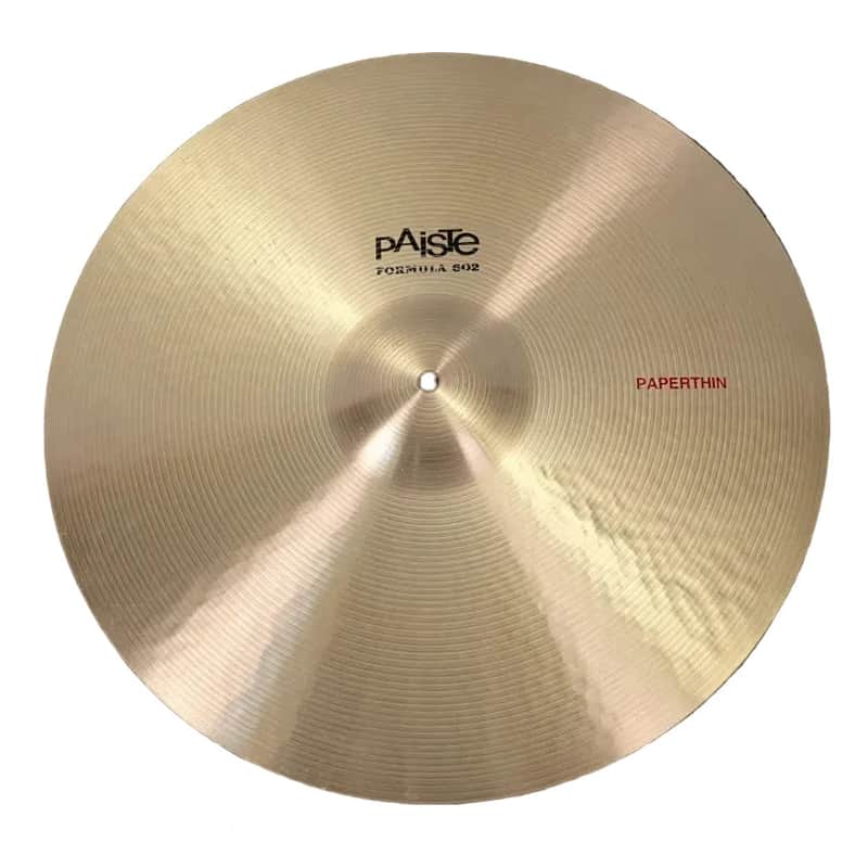 Used Paiste Formula 602 Paper Thin Crash Cymbal 20" - Very Good image 1